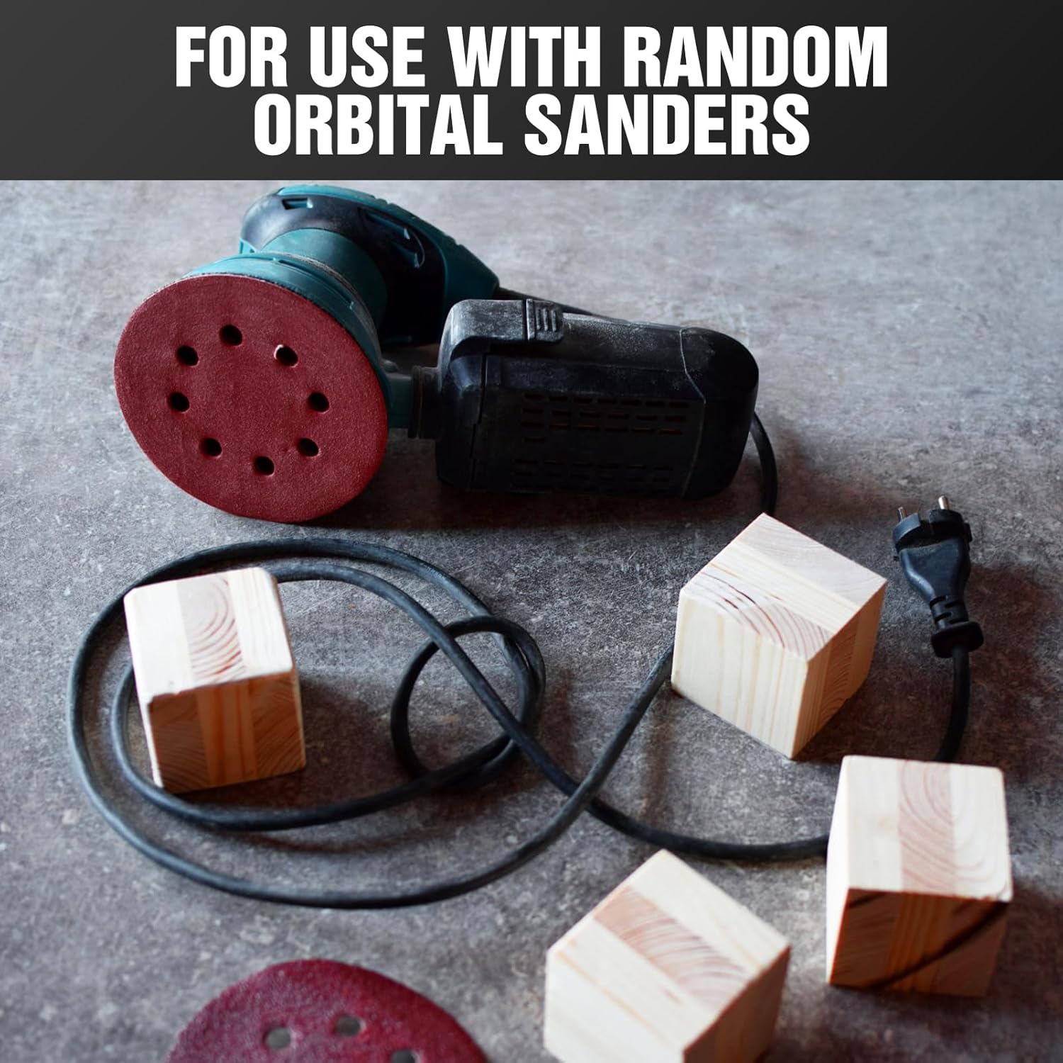 170 Pcs 5 inch Sanding Discs 40 60 80 120 180 240 320 400 600 Grit 8 Hole Hook and Loop Round Sandpaper for Random Orbital Sander - Image 6