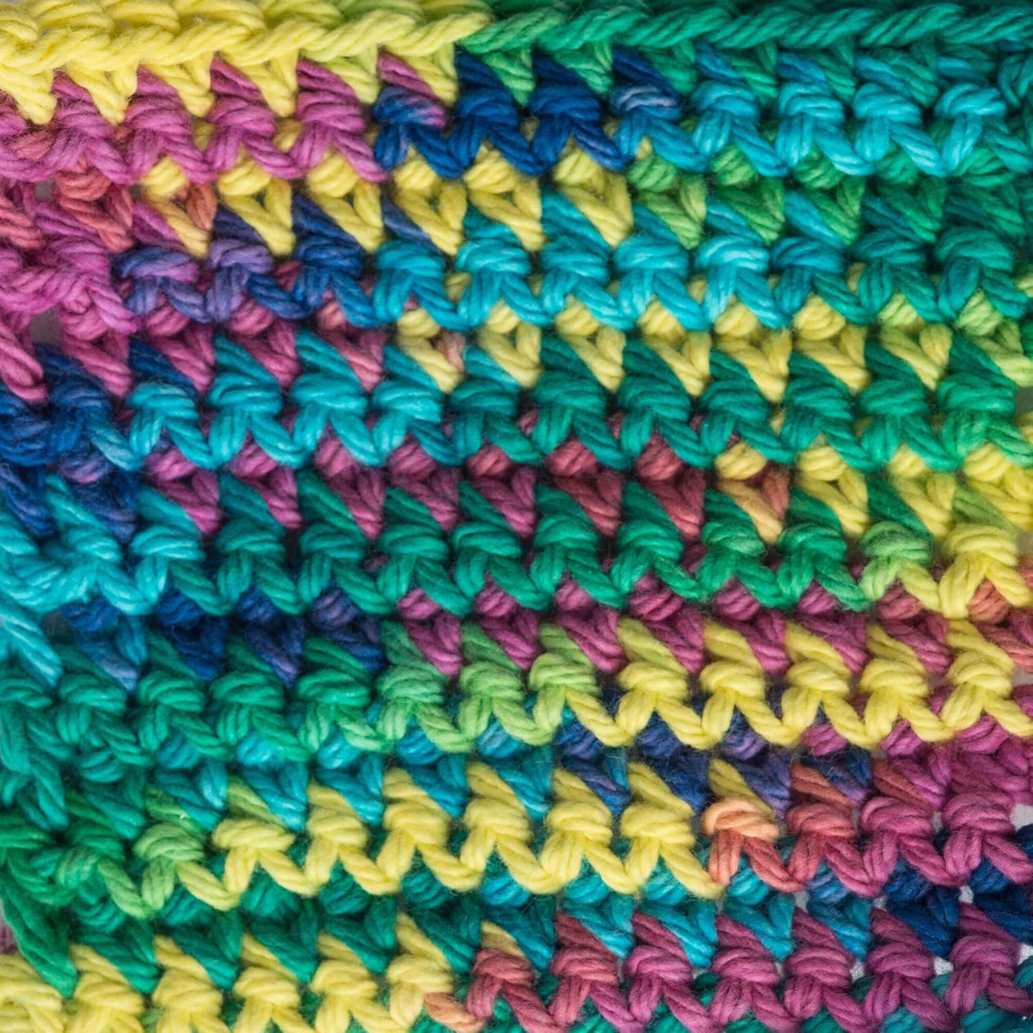 Lily Sugar'n Cream 100% Cotton Yarn 6-Pack Bundle with Bella's Crafts Stitch Markers (Ombre Fun Mix) - Image 4