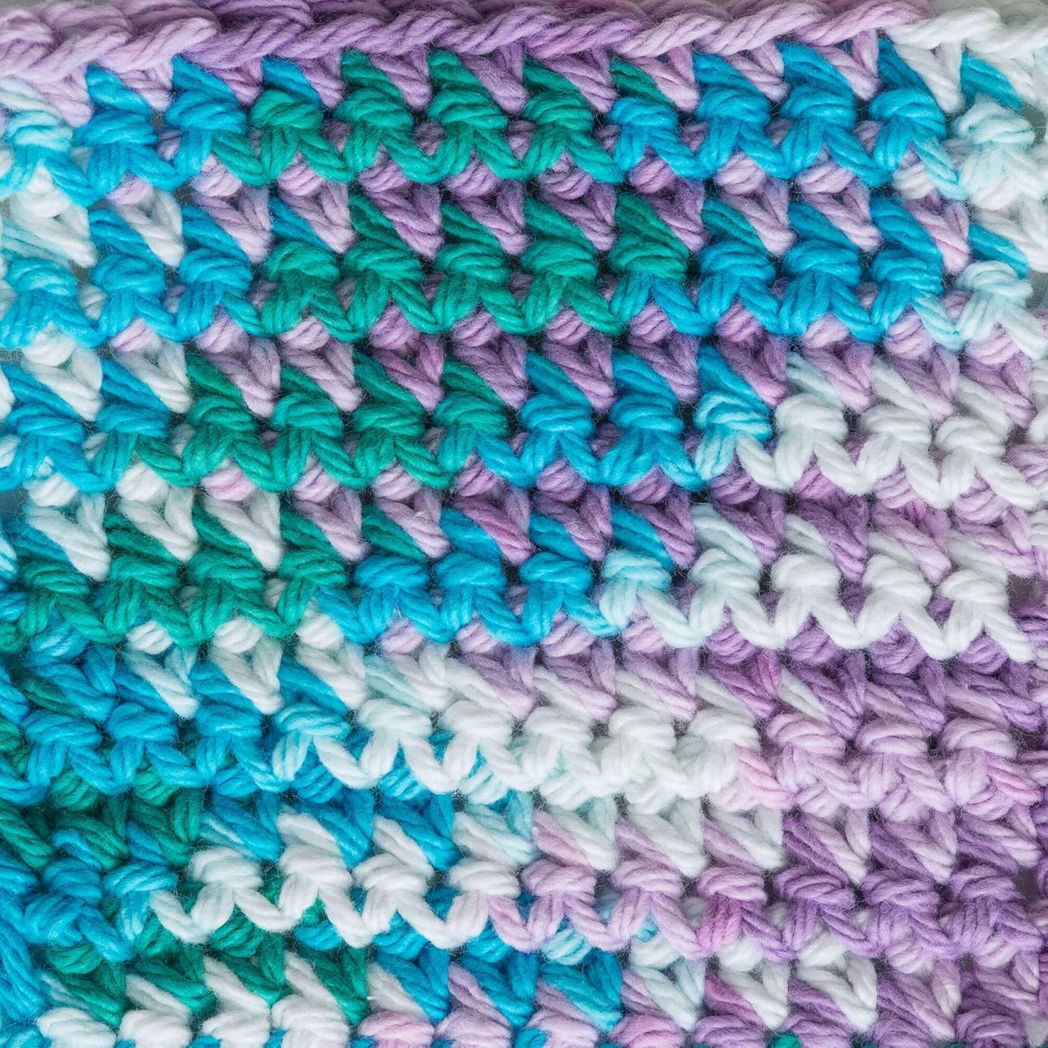 Lily Sugar'n Cream 100% Cotton Yarn 6-Pack Bundle with Bella's Crafts Stitch Markers (Ombre Fun Mix) - Image 5