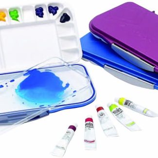 Mijello Airtight Watercolor 18-Well Blue Palette